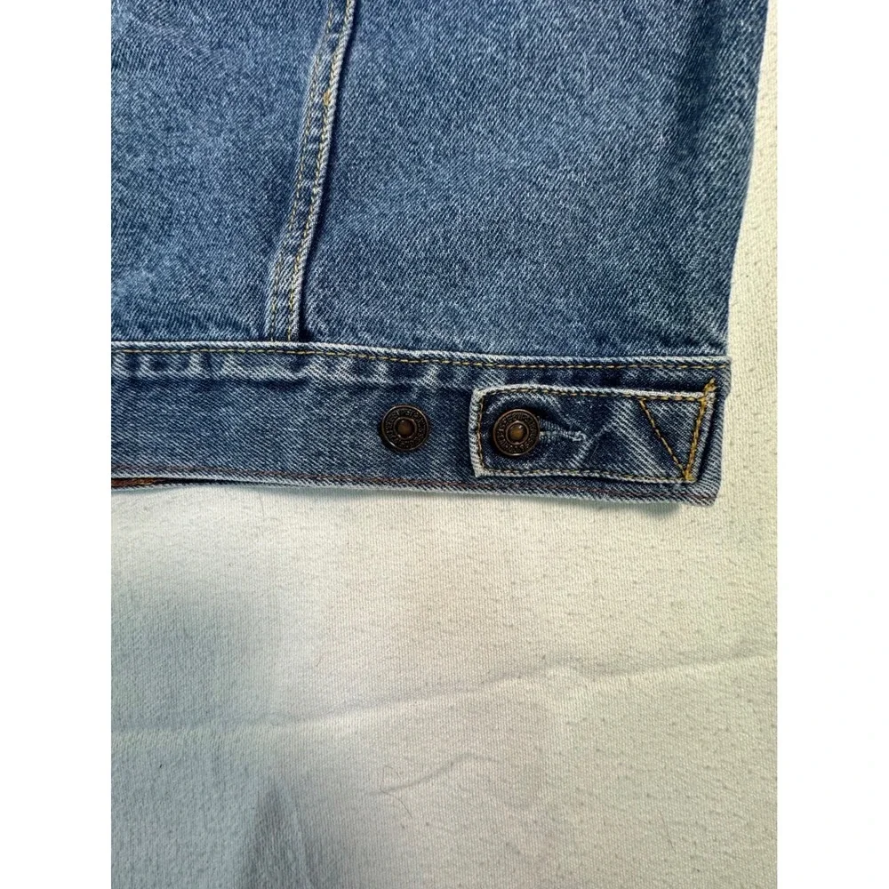 Levi Strauss Signature‎ Denim Women's Jacket large cusCowgirl Patch Western